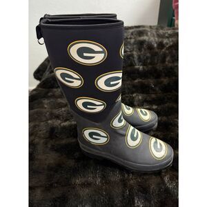 NFL Green Bay Packers Rain Boots - Size 9 Licensed,